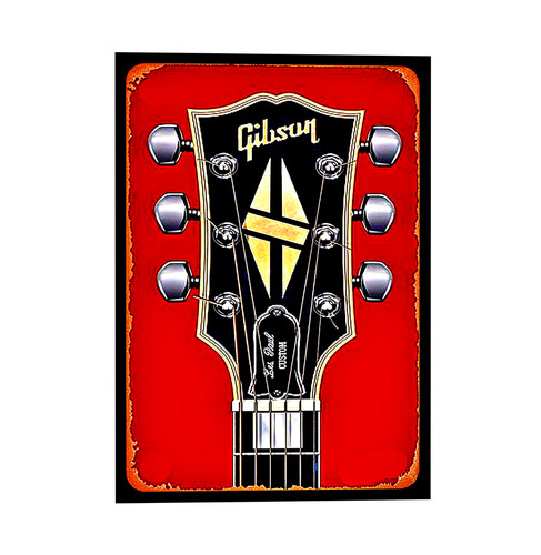 Gibson guitar sticker - gibson, sign
