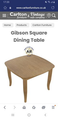 Gibson square dining table - square,