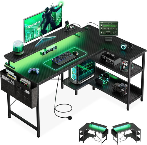 Shaped gaming desk - l,